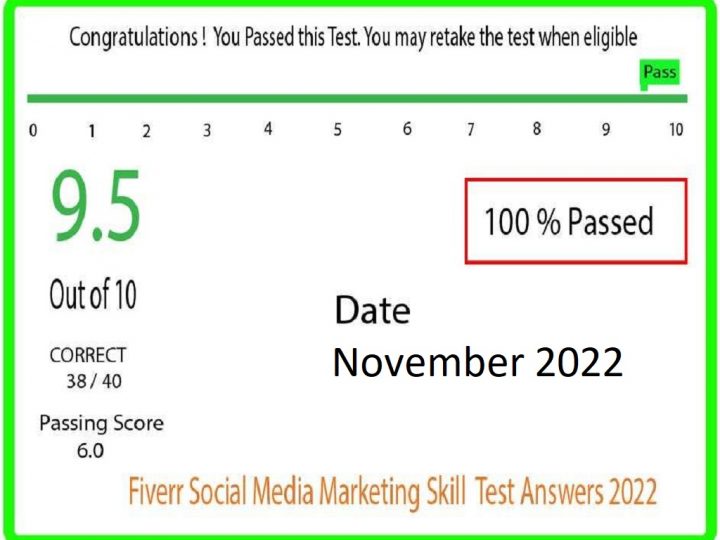 Fiverr English Test Answers 2022 [Updated All in One]